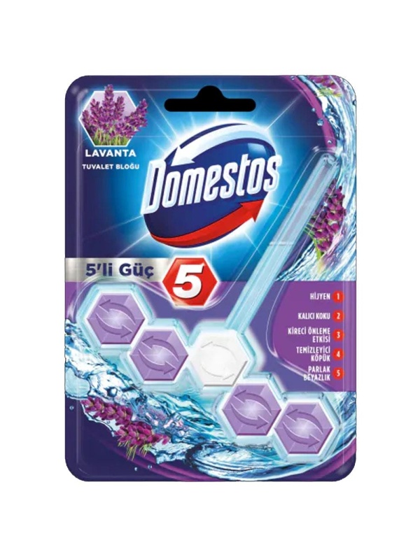Domestos 5'li Güç Lavanta 55 Gr