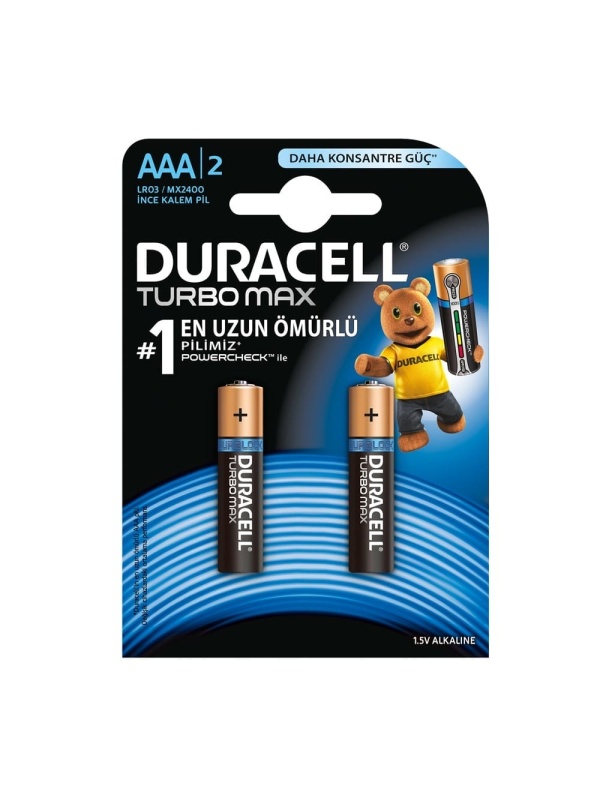 Duracell Turbo Max İnce Kalem Pil 2 Aaa 2 Adet