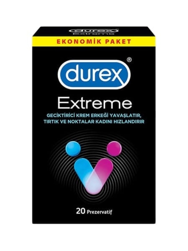 Durex Kondom Daha Uzun Performans Extreme 20 Adet