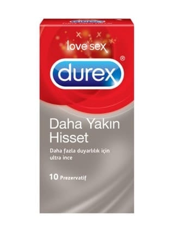 Durex Kondom Daha Yakın Duygular Daha Yakın Hisset 10 Adet