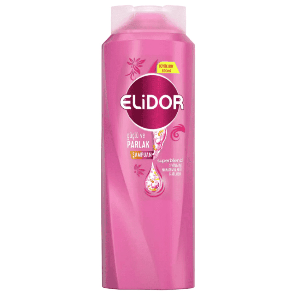 Elidor Güçlü Ve Parlak Saçlar İçin Şampuan 650 Ml