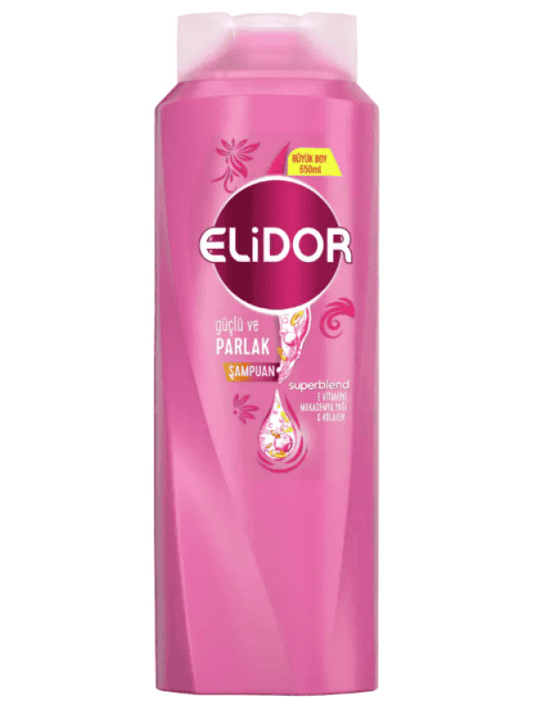 Elidor Güçlü Ve Parlak Saçlar İçin Şampuan 650 Ml