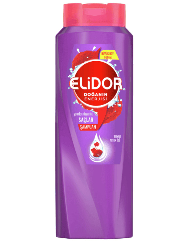 Elidor Kırmızı Yosun Özü Şampuan 650 Ml