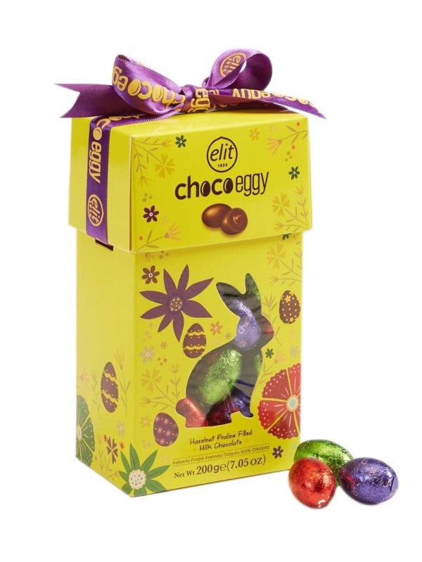 Elit Çikolata Chocoeggy Fındıklı Sütlü Çikolata 200 Gr
