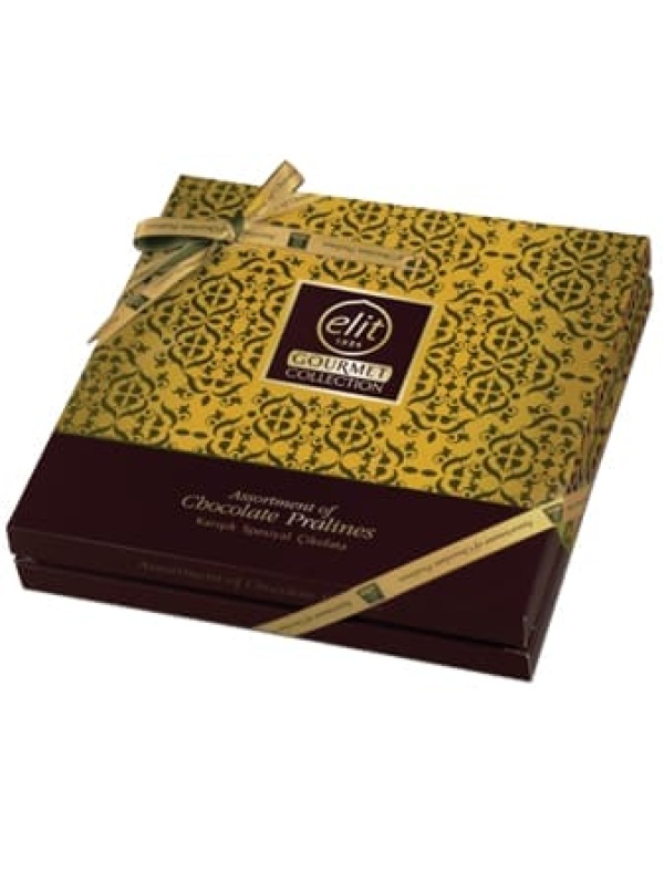 Elit Çikolata Gourmet Collection Özel Kutu - Sarı 365 Gr