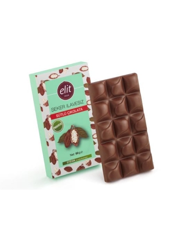 Elit Çikolata İlavesiz Ve Prebiyotik Sütlü Çikolata 60 Gr