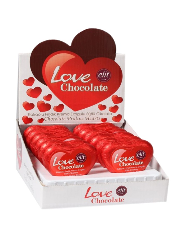 Elit Çikolata Love Çikolata (Kalp) 21 Grx12