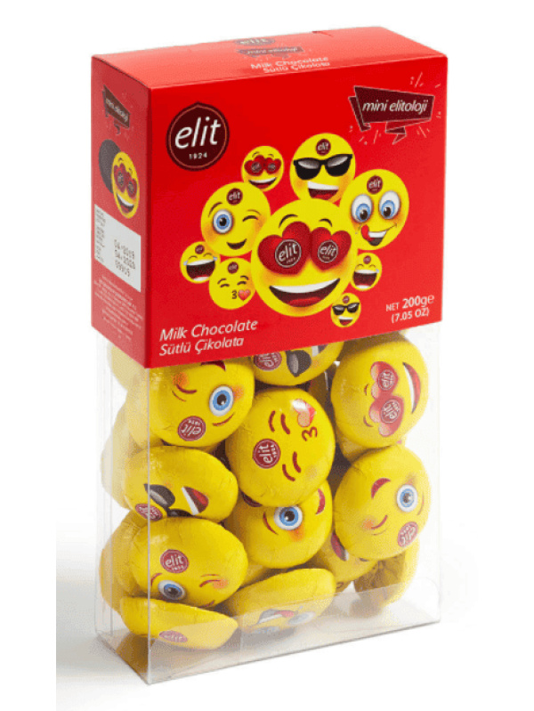 Elit Çikolata Mini Elitology Emoji Çikolata 200 Gr