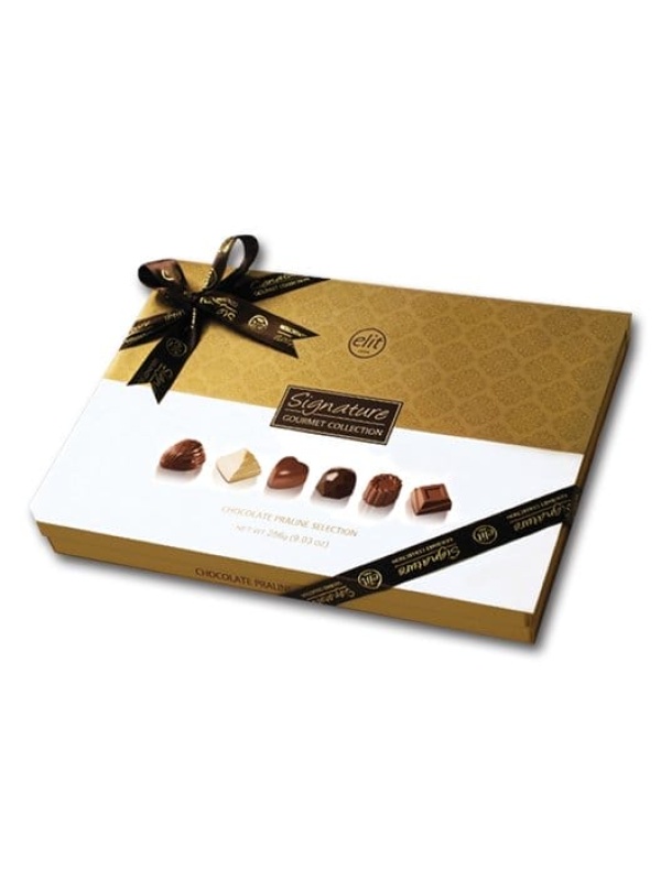 Elit Çikolata Signature Özel Çikolata Beyaz Kutu 256 Gr