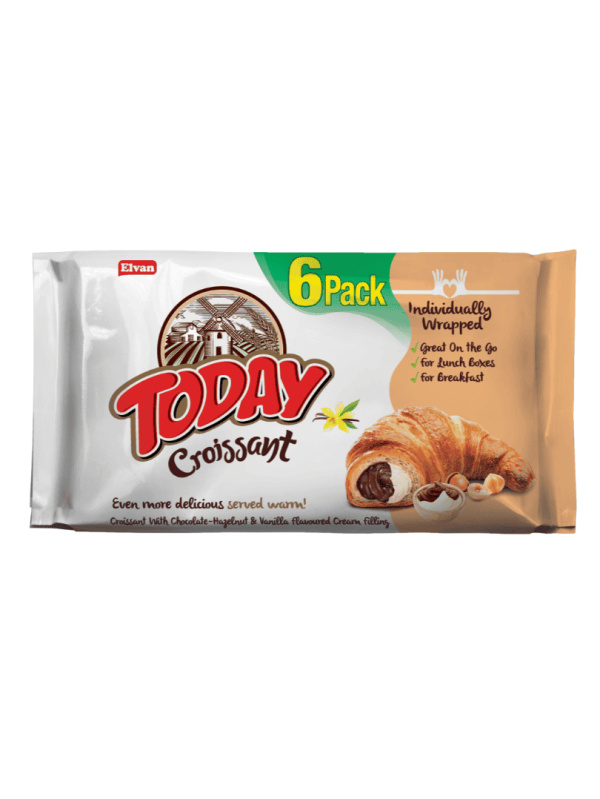 Elvan Cici Gusto Vanilya Kremalı Çikolatalı Kruvasan 45 Gr