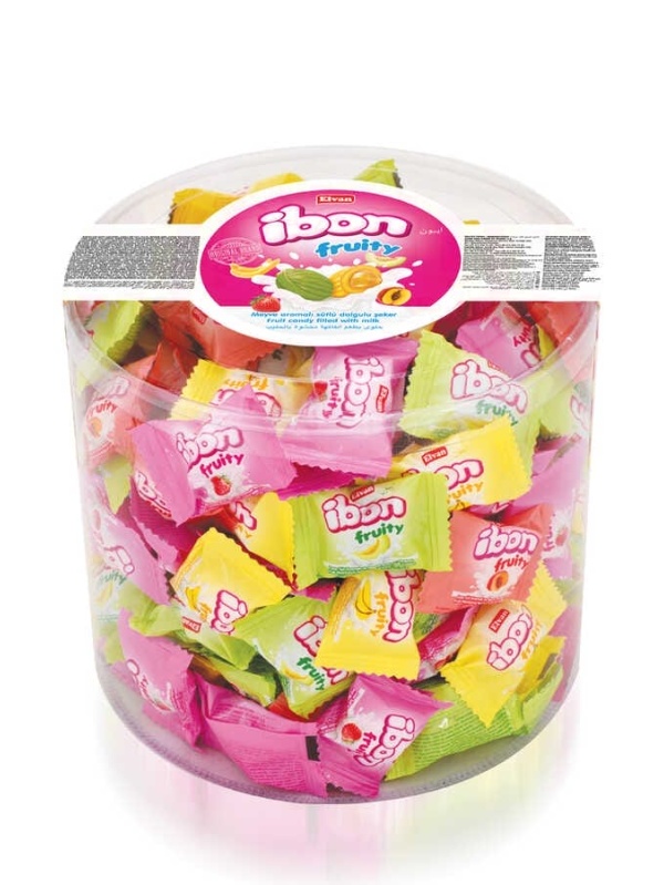 Elvan İbon Sütlü Meyveli Şeker 1000 Gr