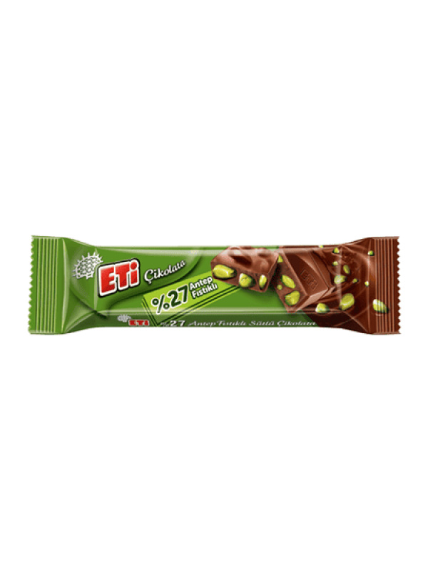 Eti %27 Fıstıklı Sütlü Çikolata 30Gr
