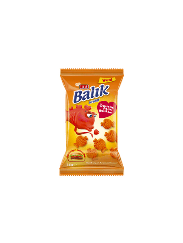 Eti Balık Öpücük Şekilli Kraker 35 Gr