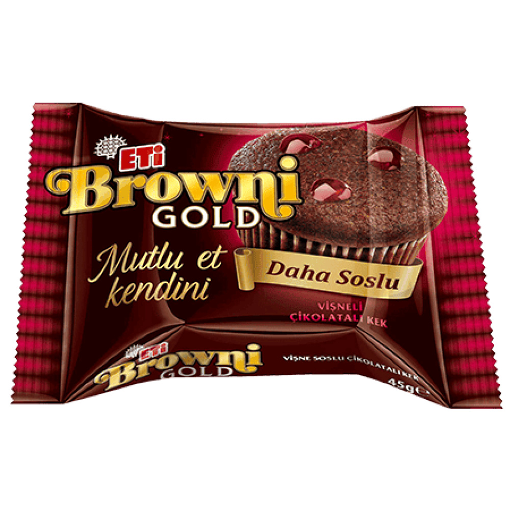 Eti Browni Gold Vişne Soslu Çikolatalı Kek 45 Gr
