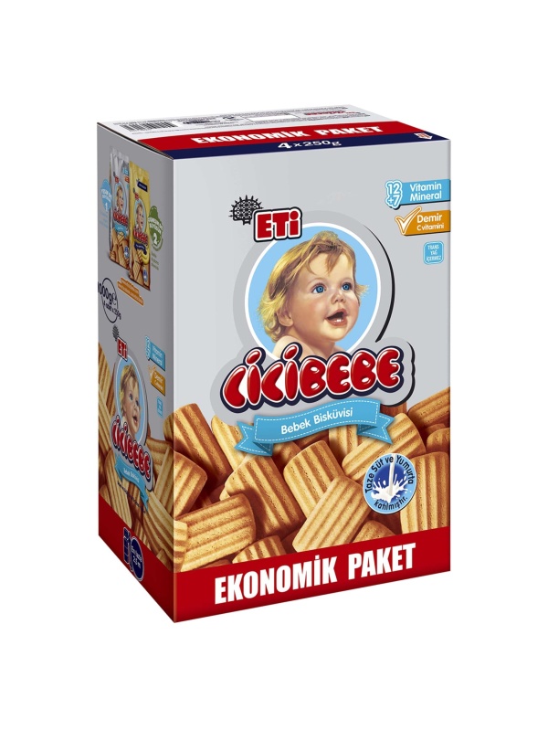 Eti Cicibebe Sade Bebek Bisküvisi 1000 Gr