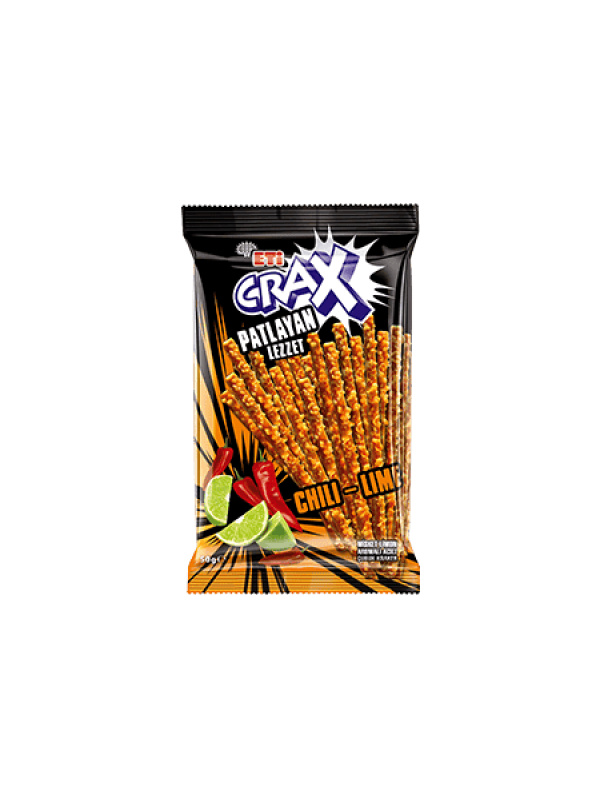 Eti Crax Lezzet Bombası Chili-Lime Çubuk Kraker 50 Gr
