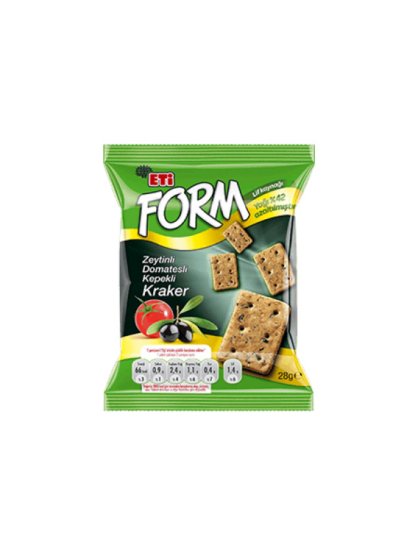 Eti Form Zeytinli Domatesli Kepekli Kraker 30 Gr