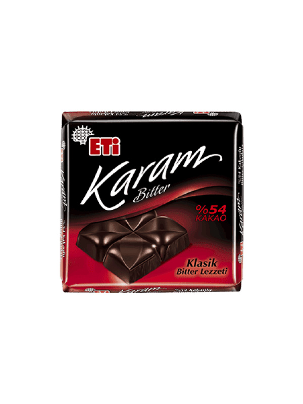Eti Karam %54 Kakaolu Bitter Çikolata 80 Gr