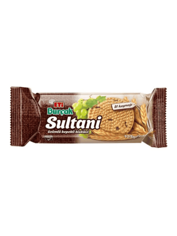 Eti Sultani Üzümlü Kepekli Bisküvi 123 Gr