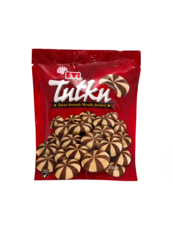 Eti Tutku Kakaolu Kremalı Mozaik Bisküvi Poşet 190 Gr