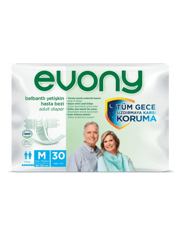 Evony Yetişkin Bezi Orta 30 Adet
