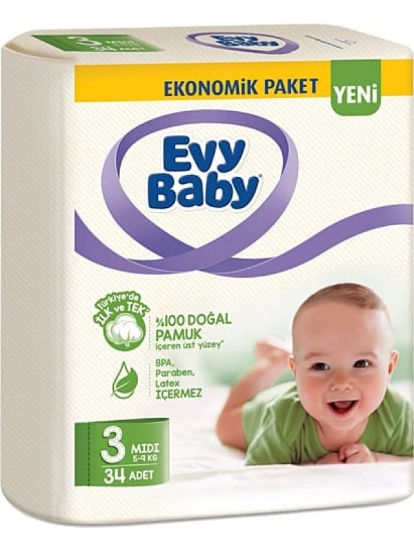 Evy Baby İkiz Paket No 3 34 Adet