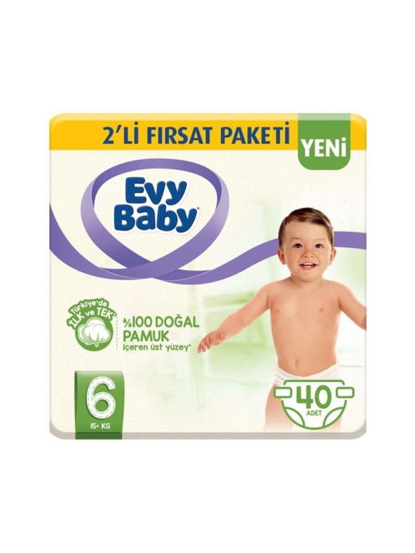 Evy Baby Jumbo Paket No 6 40 Adet