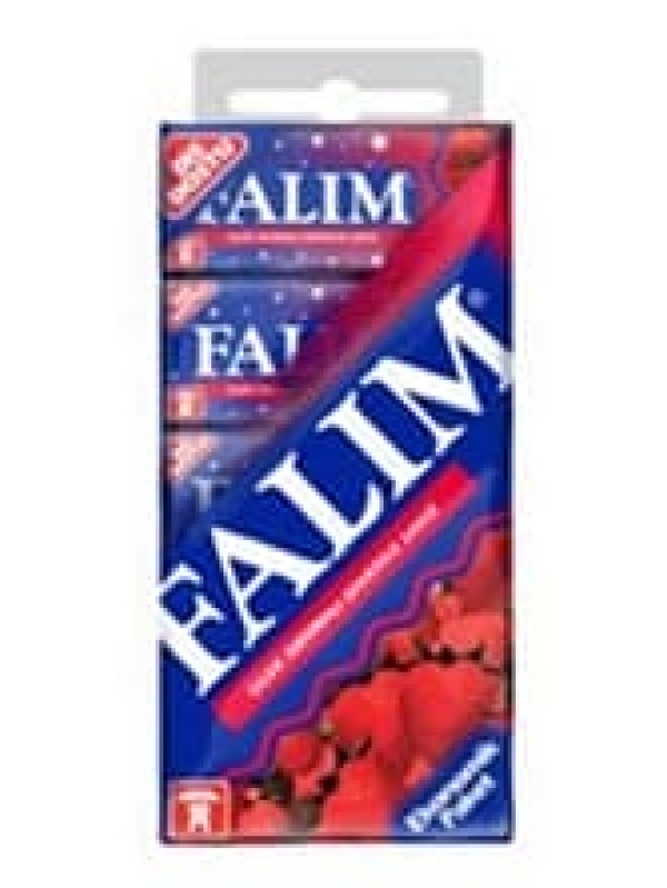 Falım Şekersiz Sakız Çilek Multipack 1X5X5 Adet