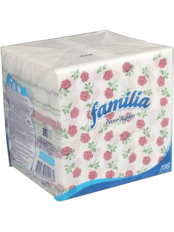 Familia Desenli Peçete (Çiçek) 100 Adet