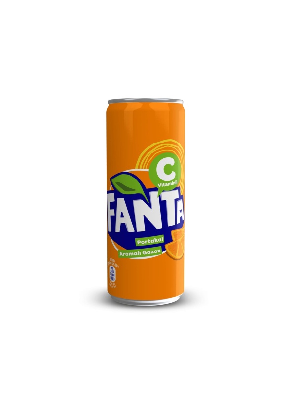 Fanta Portakal Aromalı Gazoz (Teneke Kutu) 330 Ml