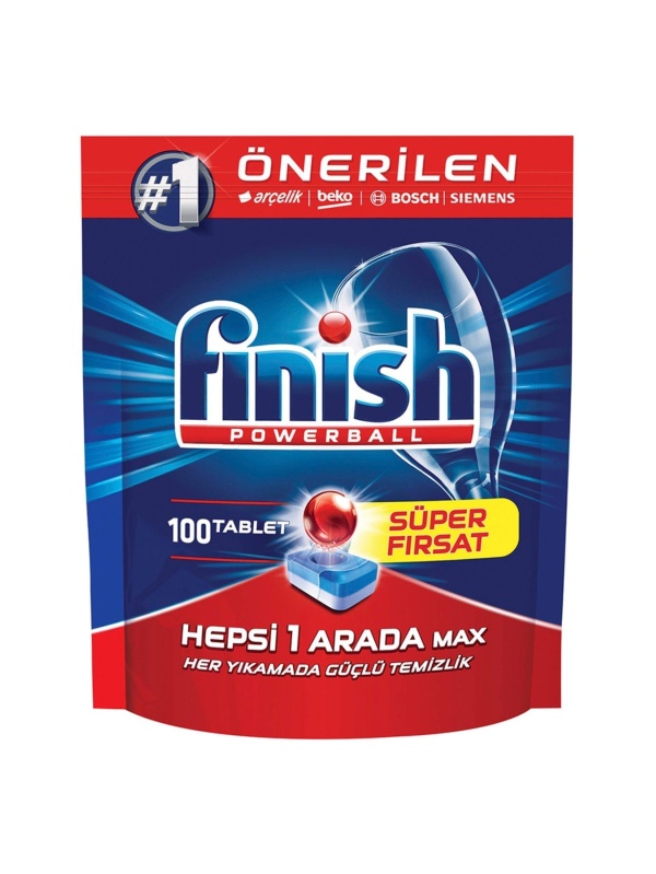 Finish Hepsi Bir Arada Yağ Giderici Limon Kokulu 100 Adet