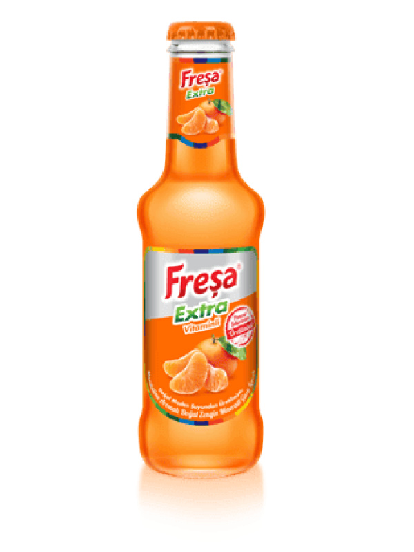 Freşa Extra Mandalina Aromalı Doğal Mineral Zengin Gazlı İçecek 200 Ml