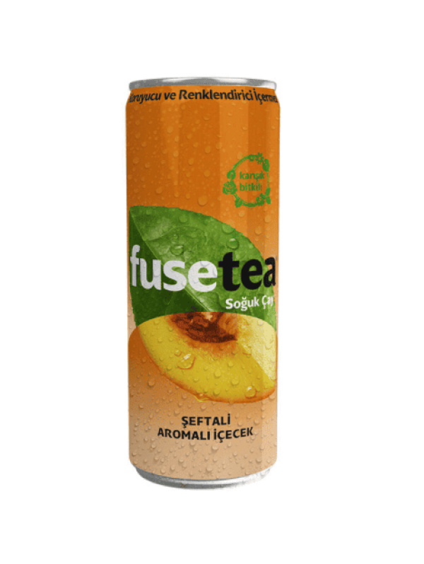 Fuse Tea Aromalı İçecek Şeftali (Teneke Kutu) 330 Ml