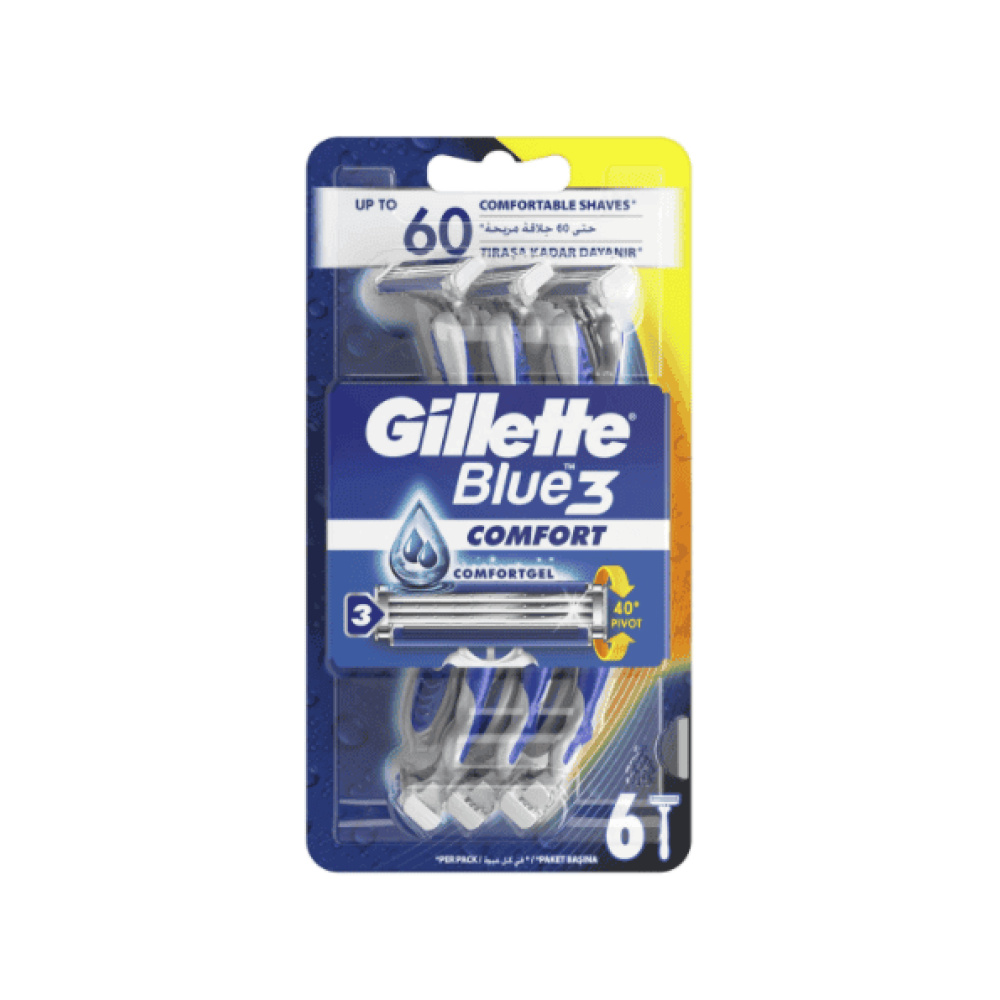Gillette Blue 3 Comfort Disposable  6 Adet