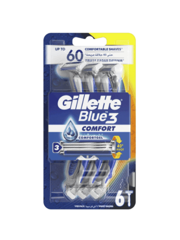Gillette Blue 3 Comfort Disposable  6 Adet