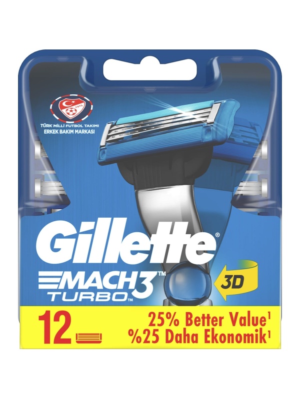 Gillette Mach 3  12 Adet