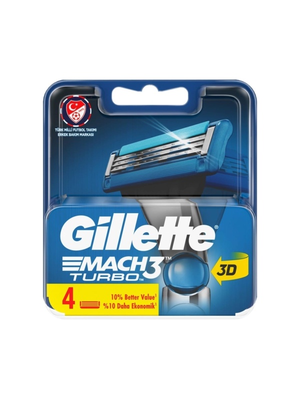 Gillette Mach 3 Turbo  4 Adet