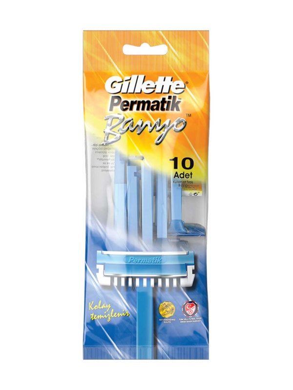 Gillette Permatik Tek Kullanımlık Bath  10 Adet