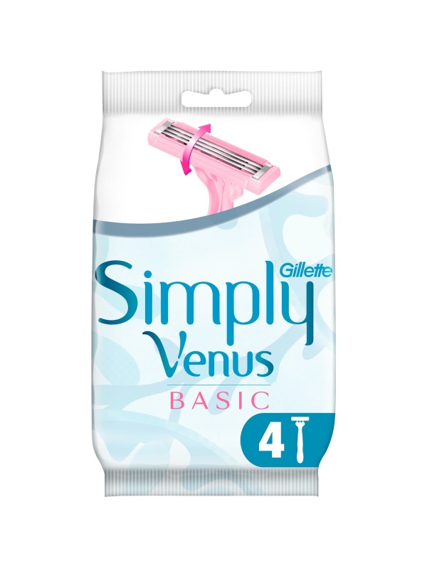 Gillette Venus Simply Basic Tek Kullanımlık Razors 4 Adets