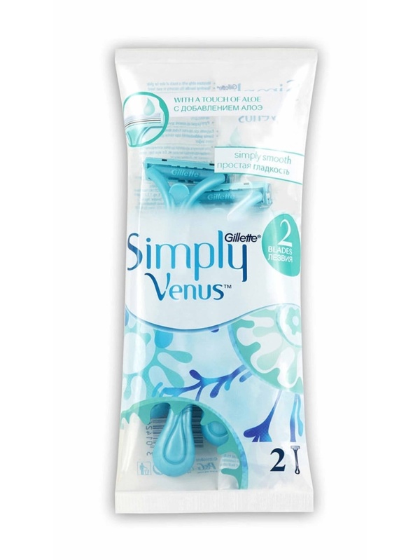 Gillette Venus Simply Smooth Tek Kullanımlık Razors 2 Adets