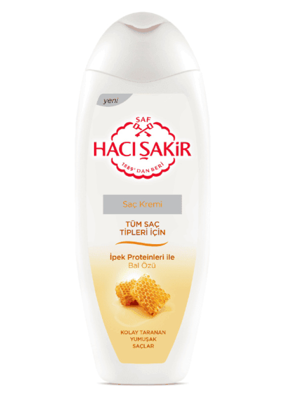 Hacı Şakir Saç Kremi Bal Tüm Saç Tipleri İçin 450 Ml