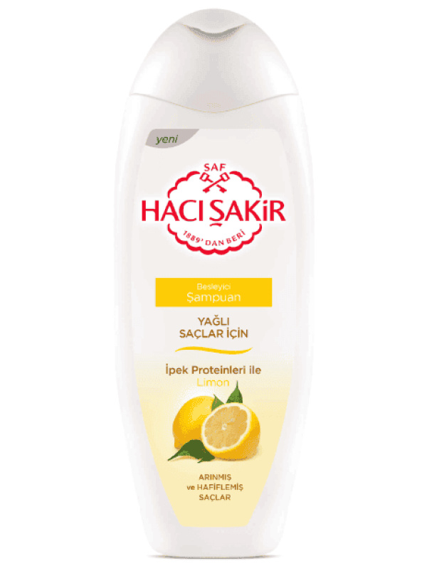 Hacı Şakir Şampuan Limon Yağlı Saçlar İçin 500 Ml