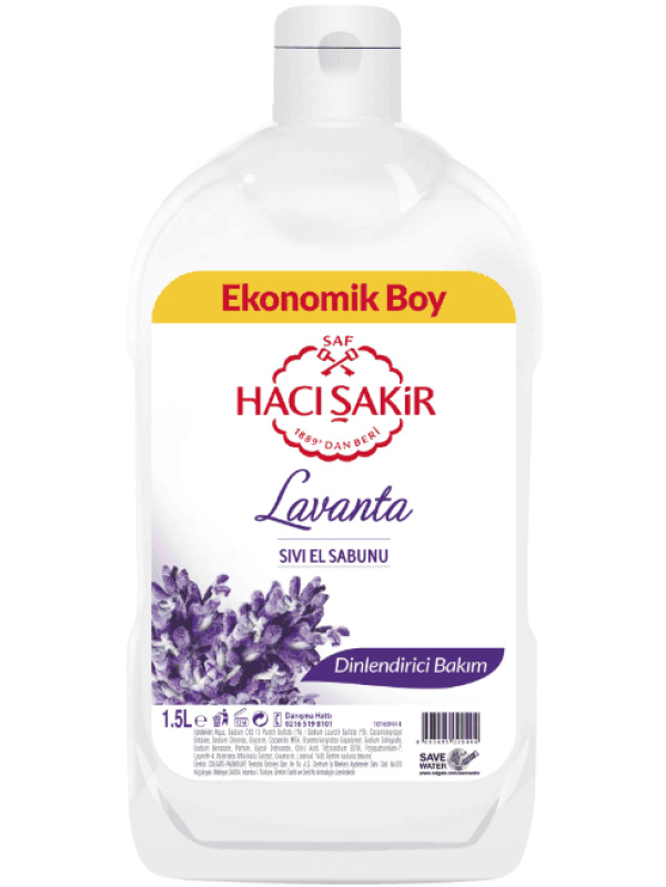 Hacı Şakir Sıvı Sabun Lavanta 1500 Ml