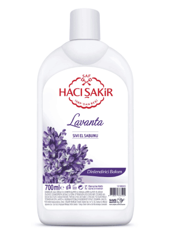 Hacı Şakir Sıvı Sabun Lavanta 700 Ml
