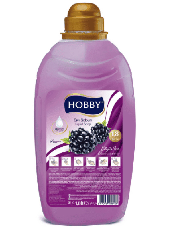 Hobby Gliserinli Sıvı Sabun Böğürtlen 1800 Ml