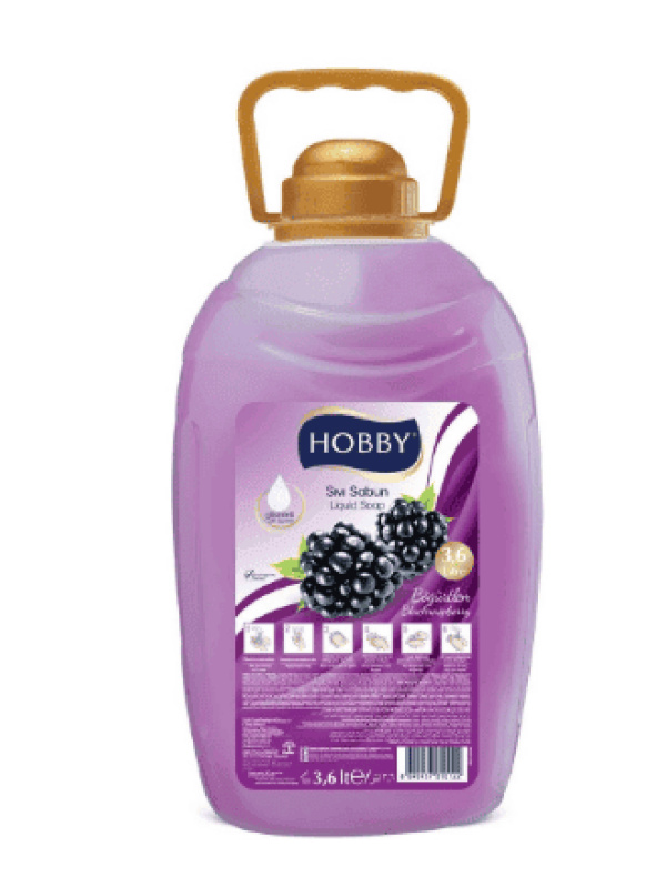 Hobby Gliserinli Sıvı Sabun Böğürtlen 3600 Ml