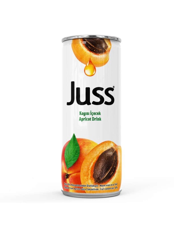 Juss Meyve Nektarı Kayısı (Teneke Kutu) 330 Ml
