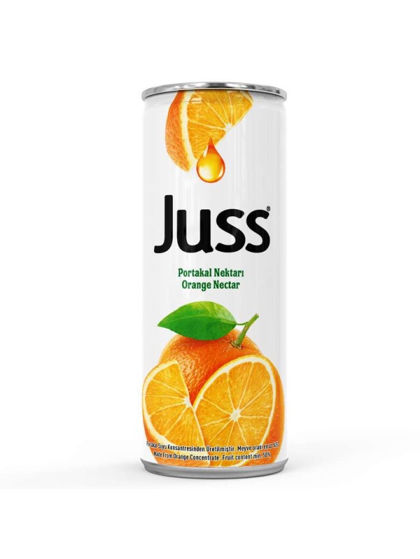 Juss Meyve Nektarı Portakal (Teneke Kutu) 330 Ml