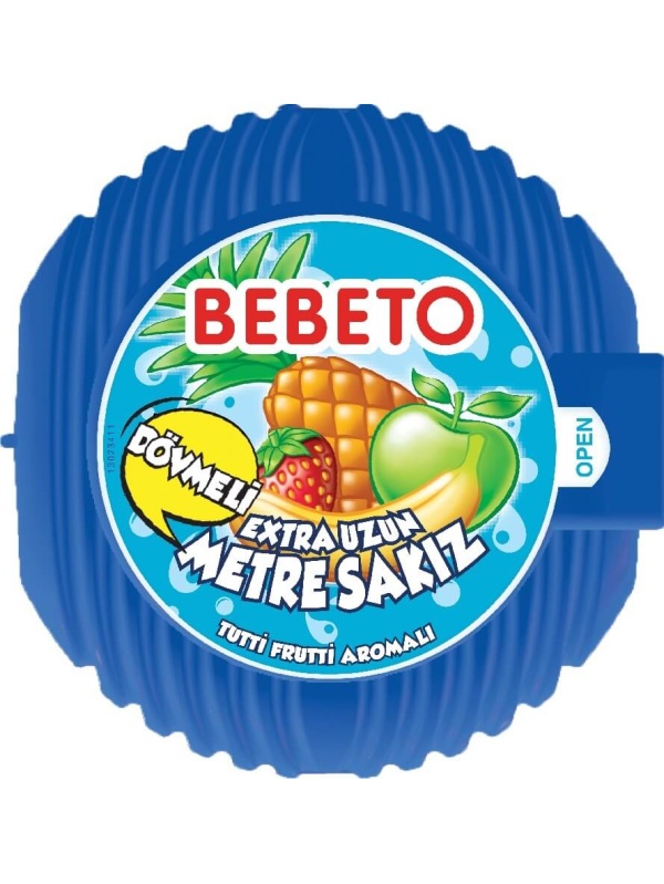 Kervan Gıda Bebeto Meter Gum Tutti Frutti  40 Grx36
