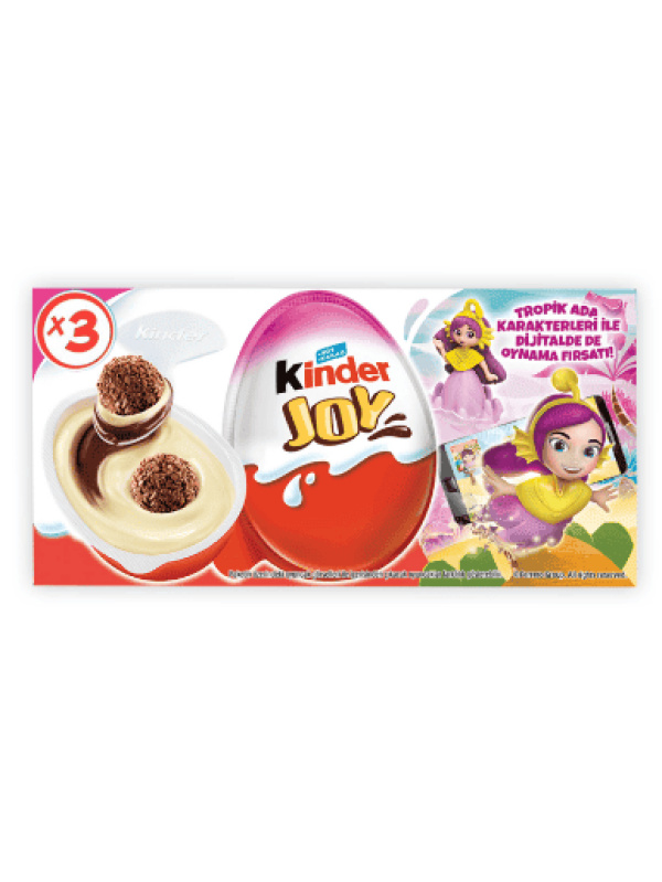 Kinder Joy Sürpriz Yumurta Kız 3X20 60 Gr